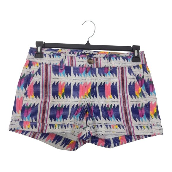 American Eagle Outfitters Women’s Size 2 Aztec Print Stretch Midi Shorts NEW - Picture 10 of 13